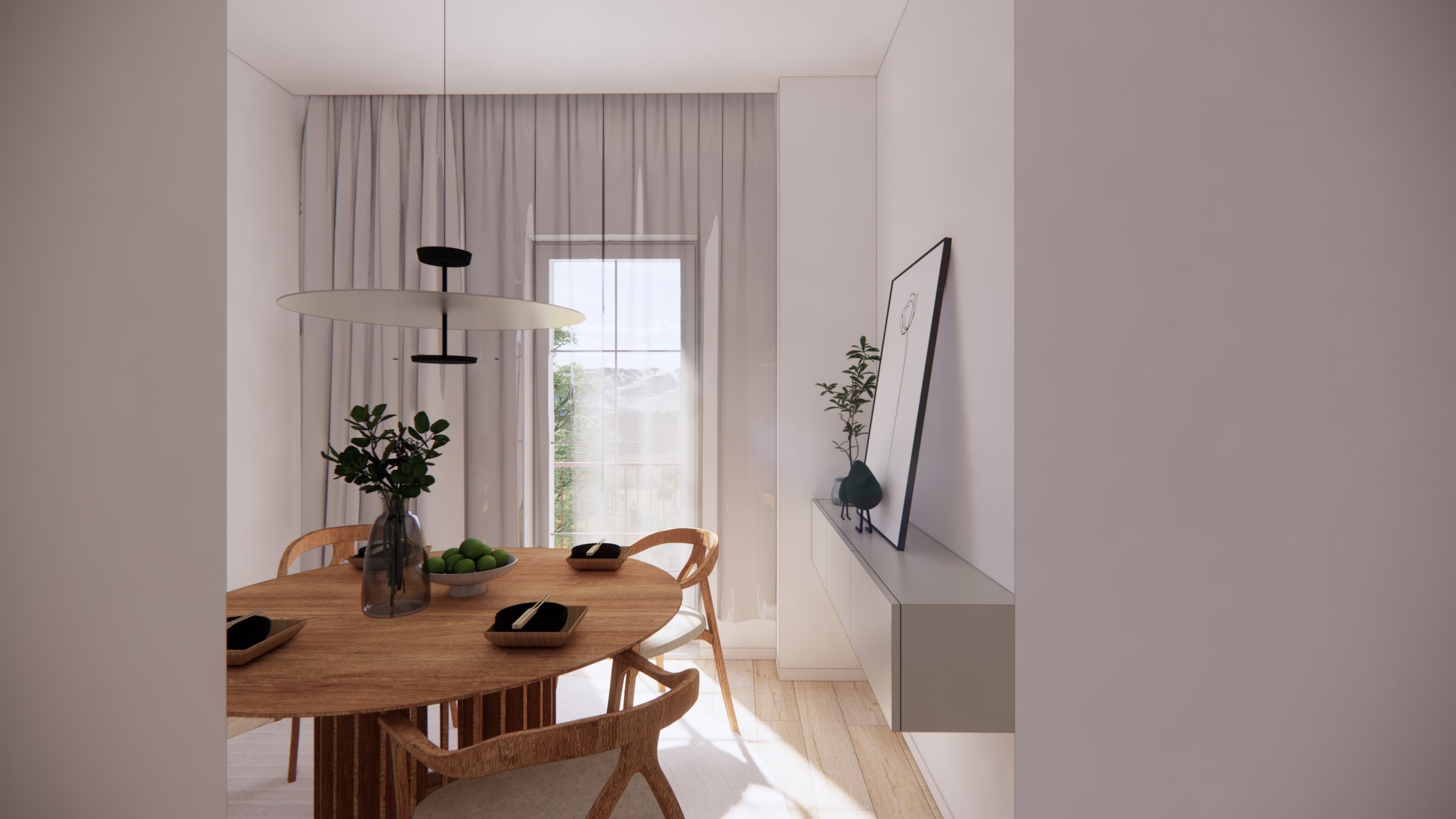Apartmán 01 – jedáleň